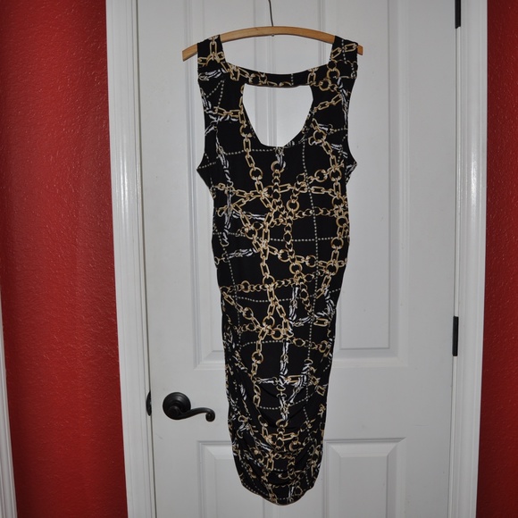 F21 Plus Size Chain Cutout Bodycon Dress C7 - Picture 5 of 6